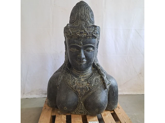 Beeld, shive bust, donkergrijs / antraciet - afbeelding 1 van  7