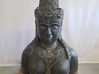 Beeld, shive bust, donkergrijs / antraciet