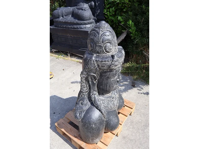 Beeld, shive bust, donkergrijs / antraciet - afbeelding 5 van  7