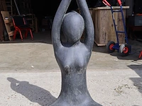 Beeld, yoga, donkergrijs / antraciet - afbeelding 2 van  7