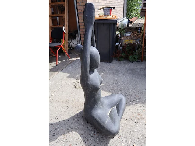 Beeld, yoga, donkergrijs / antraciet - afbeelding 3 van  7