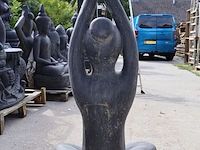 Beeld, yoga, donkergrijs / antraciet - afbeelding 4 van  7