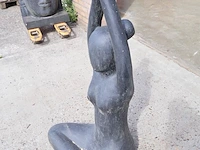 Beeld, yoga, donkergrijs / antraciet - afbeelding 5 van  7