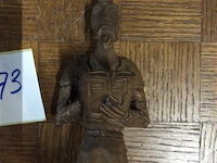 Beeldje don quichot (hout) - afbeelding 2 van  2