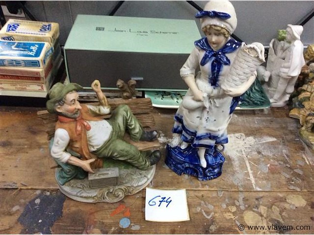 Beeldjes 2stuks - afbeelding 1 van  3