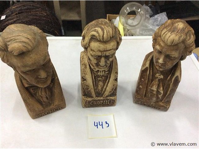 Beeldjes musici 3stuks - afbeelding 1 van  3