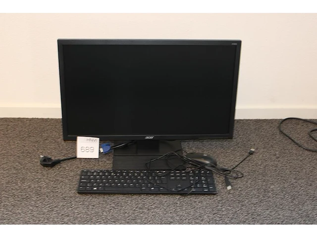 Beeldscherm acer v246hl met toetsenbord en muis - afbeelding 1 van  2