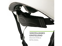 Beetle fietshelm (52-58 cm) wit strips - afbeelding 3 van  6