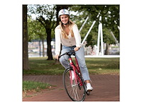 Beetle fietshelm (52-58 cm) wit strips - afbeelding 4 van  6