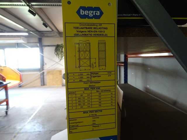 Begra - magazijnstelling - afbeelding 3 van  3
