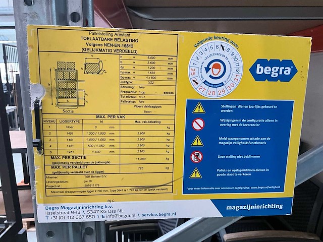 Begra palletstelling - 25m - afbeelding 6 van  8