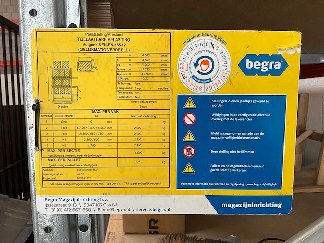 Begra palletstelling - 25m - afbeelding 8 van  8