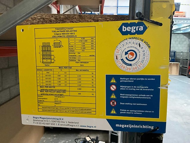 Begra palletstelling - 9m. - afbeelding 10 van  10