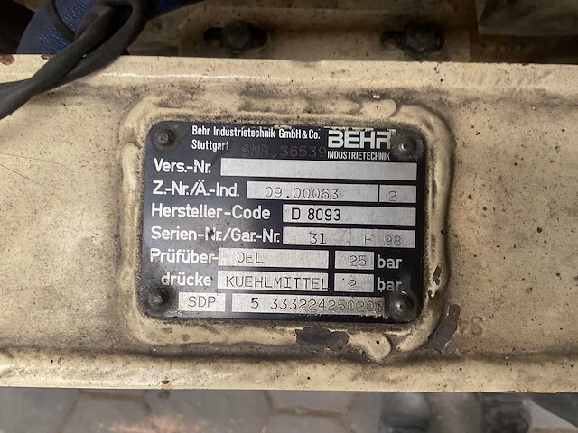 Behr transmissie testbank - afbeelding 6 van  14