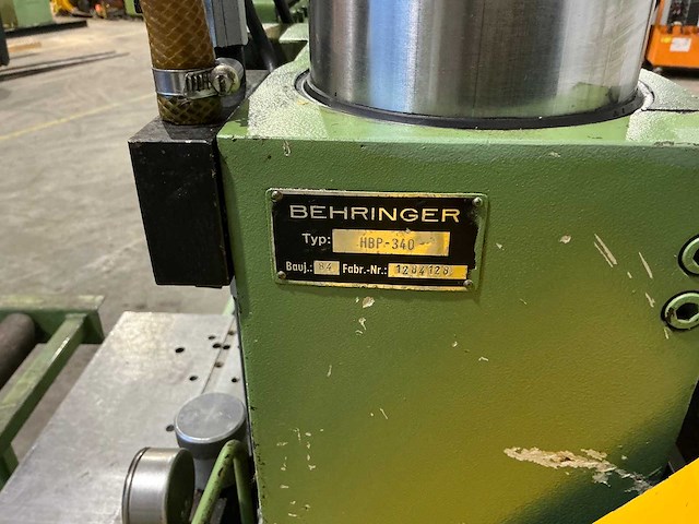 Behringer - hbp-340x500mm - metal vertical band sawing machine - 1984 - afbeelding 6 van  17