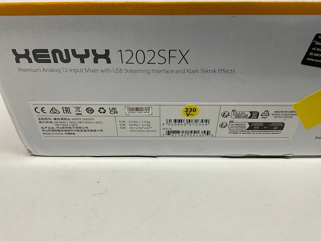 Behringer 1202sfx mixer - afbeelding 2 van  4