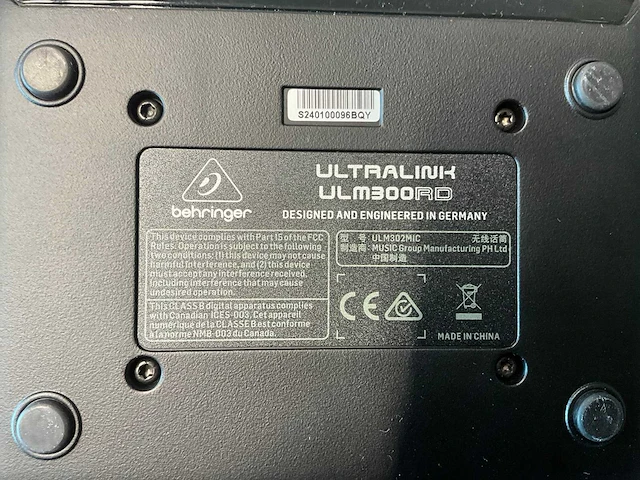 Behringer ultralink ulm302mic dubbel draadloos microfoonsysteem - afbeelding 5 van  6