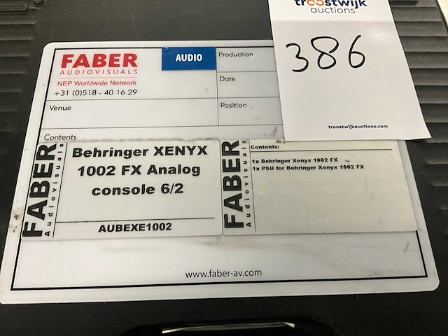 Behringer xenyx 1002 fx analoge mengtafel - afbeelding 7 van  7