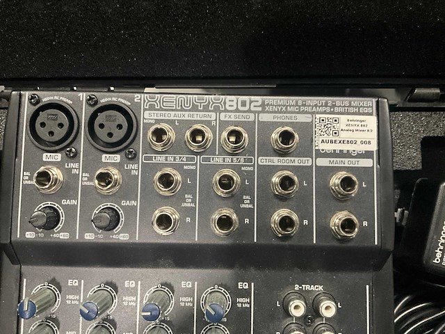 Behringer xenyx 802 analoge mixer (2x) - afbeelding 4 van  8