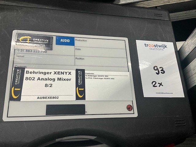 Behringer xenyx 802 analoge mixer (2x) - afbeelding 8 van  8