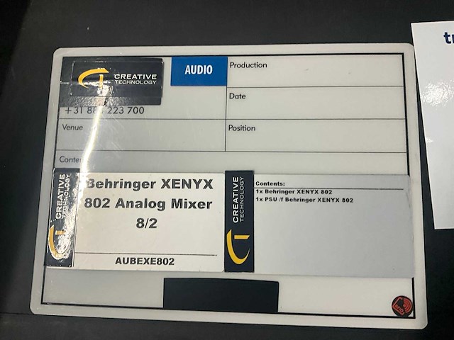 Behringer xenyx 802 analoge mixer (2x) - afbeelding 8 van  8