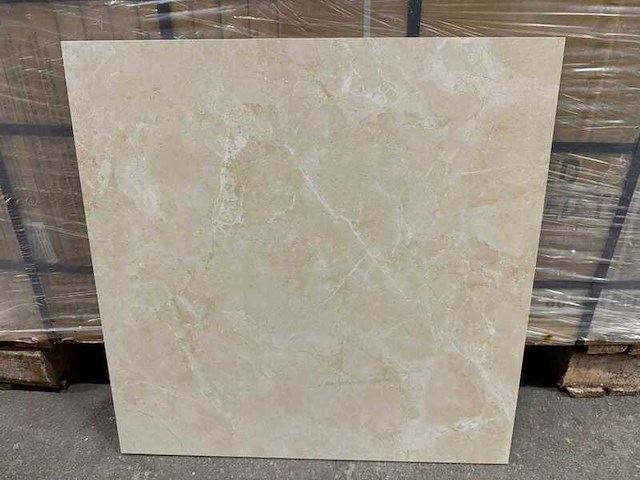 Beige marmerlook tegels 60×60 cm - 57,6 m2 - afbeelding 3 van  4