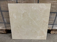 Beige marmerlook tegels 60×60 cm – 11 pakken / ca. 15,84 m² - afbeelding 1 van  4