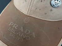 Beige prada baseballpet. gemerkt - afbeelding 4 van  5