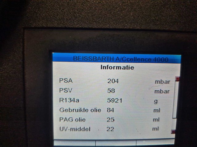 Beissbarth - 2013 - acs 751 - a/ccellence 4000 airco test- en vulapparaat r134a - afbeelding 2 van  5