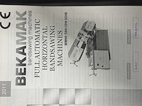 Bekamak - bmso 320 - metal vertical band sawing machine - 2011 - afbeelding 5 van  20