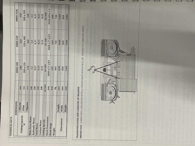 Bekamak - bmso 320 - metal vertical band sawing machine - 2011 - afbeelding 6 van  20