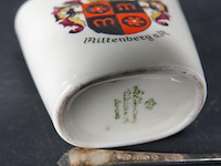 Bekertje met verzilverde lepeltjes gemerkt - afbeelding 3 van  5