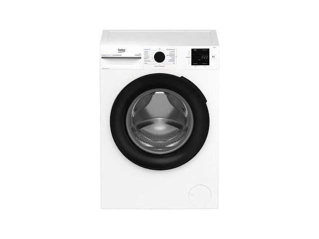 Beko b300 bm3wfu31041x wasmachine voorlader 10 kg 1351 rpm zwart, wit duits display - afbeelding 2 van  5
