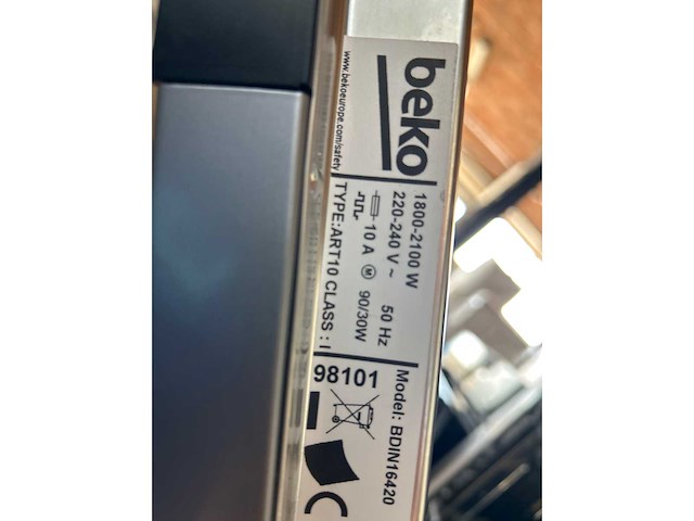 Beko bdin16420 volledig geïntegreerde vaatwasmachine | neff hb5b60fh oven - afbeelding 6 van  7