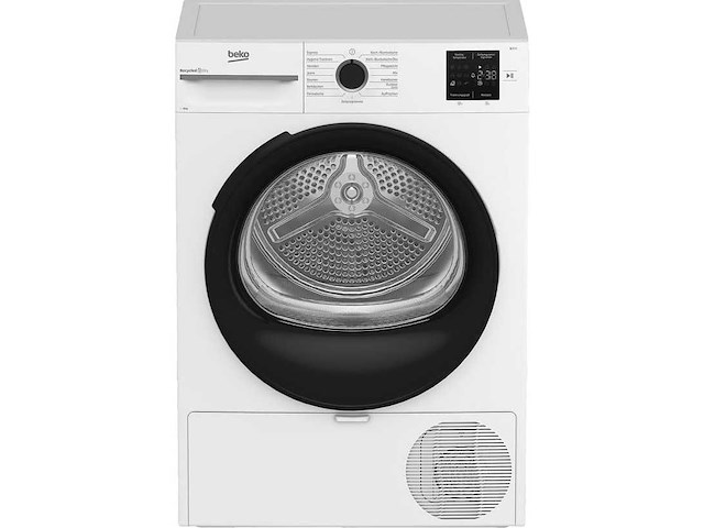 Beko bms3t382cw | warmtepompdroger | 8 kg | c | taaldisplay duits - afbeelding 1 van  5