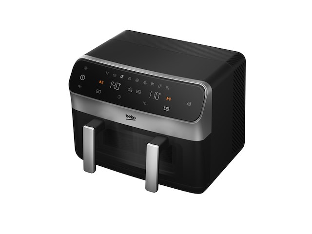 Beko frl6488 dubbel 9,5 l vrijstaand 2400 w heteluchtfriteuse zwart - afbeelding 1 van  6