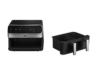 Beko frl6488 dubbel 9,5 l vrijstaand 2400 w heteluchtfriteuse zwart - afbeelding 2 van  6