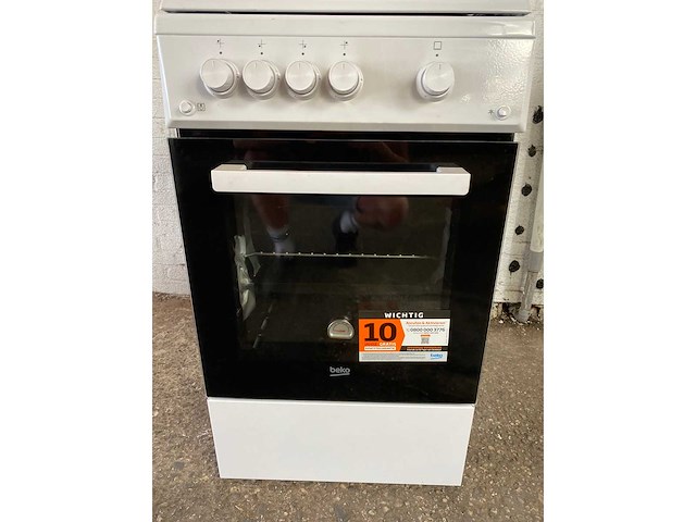 Beko fsg52010fw fornuis - afbeelding 1 van  9