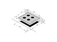 Beko hic 64400 e kookplaat ingebouwd 60 cm - afbeelding 2 van  3