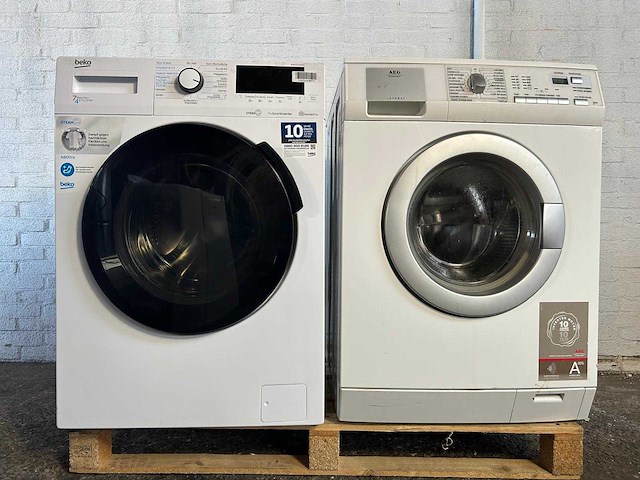 Beko wdw75141 steam 7/4 kg – wasdroogcombinatie | aeg l74659a3 wasmachine 7 kg a+++ - afbeelding 1 van  5