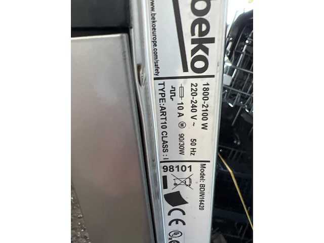 Beko wdw85141steam1 wasdroogcombinatie 8/5 kg | beko - bdin16420 - inbouw vaatwasser | beko bbim12300x b300 inbouwoven - afbeelding 6 van  7