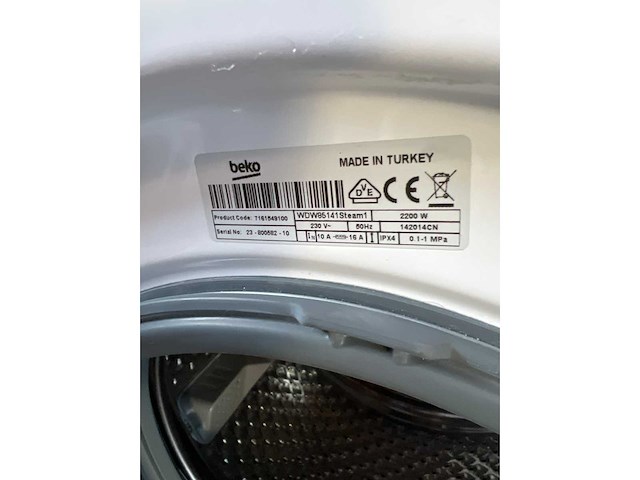 Beko wdw85141steam1 wasdroogcombinatie 8/5 kg | beko - bdin16420 - inbouw vaatwasser | beko bbim12300x b300 inbouwoven - afbeelding 7 van  7