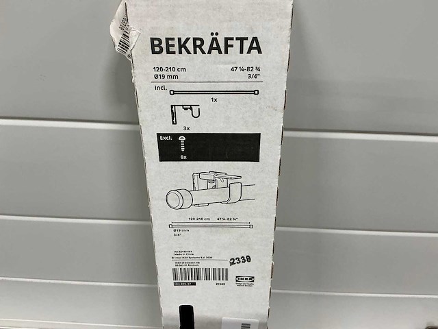 Bekräfta 120-210cm 28mm gordijnroedeset (36x) - afbeelding 3 van  4
