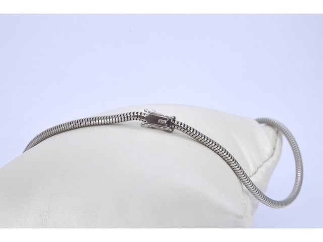 Belangrijk collier met een grote peer vorm diamant van 3.50 carat en natuurlijke diamanten - afbeelding 9 van  11