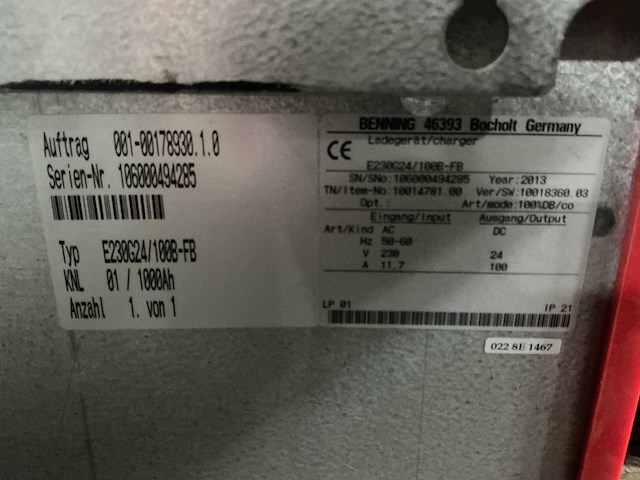 Belatron - 24v 100a - battery chargers - 2013 - afbeelding 1 van  1