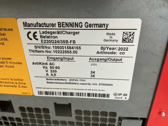 Belatron - 24v 35a - battery chargers - 2022 - afbeelding 2 van  2