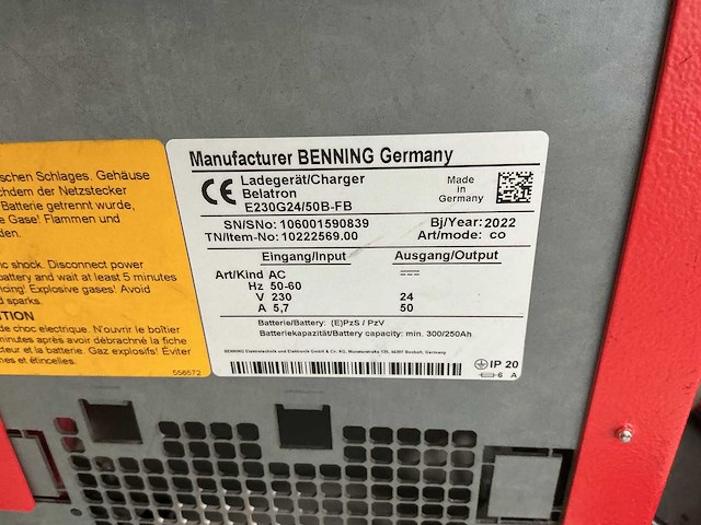 Belatron - 24v 50a - battery chargers - 2022 - afbeelding 1 van  1