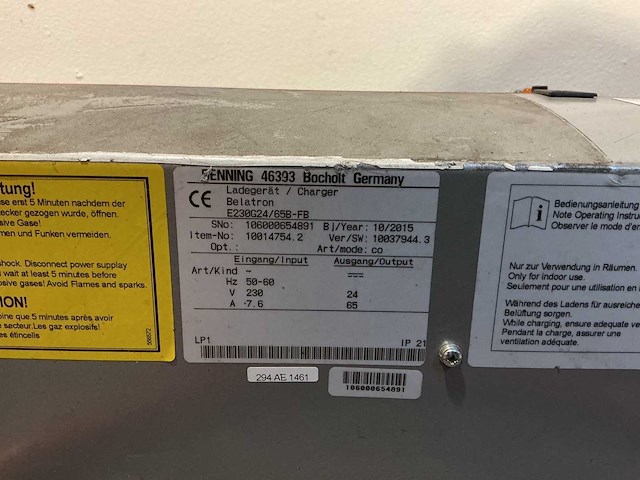 Belatron - 24v 65a - battery chargers - 2015 - afbeelding 3 van  3