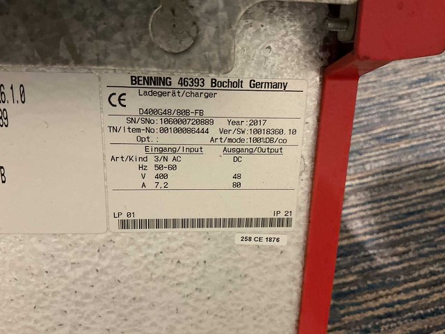 Belatron - 48v 80a - battery chargers - 2017 - afbeelding 1 van  1