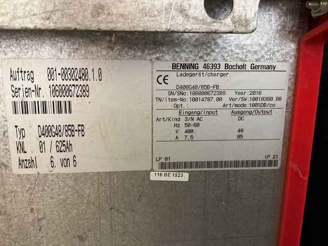 Belatron - 48v 85a - battery chargers - 2016 - afbeelding 1 van  2